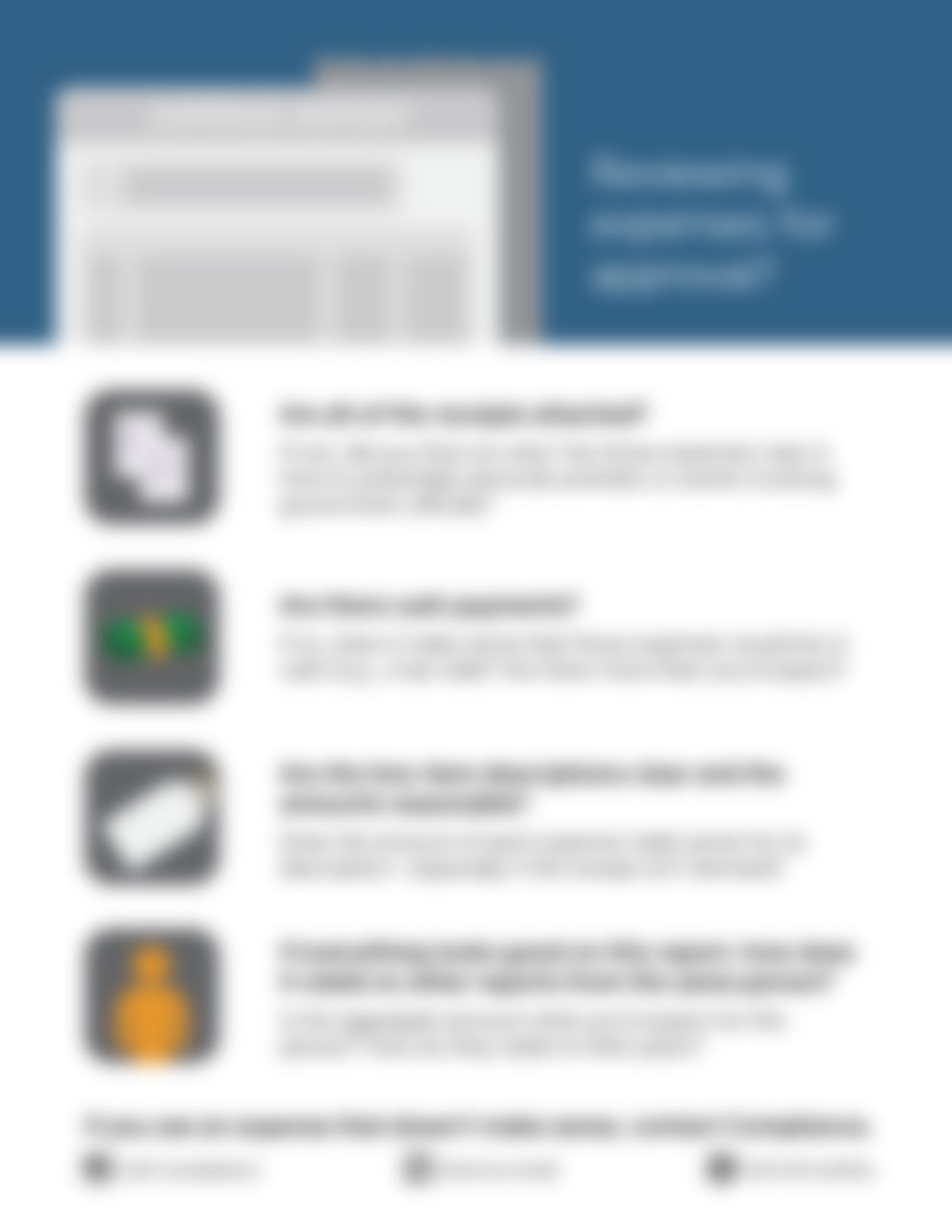 Expense approval checklist Expense approval checklist