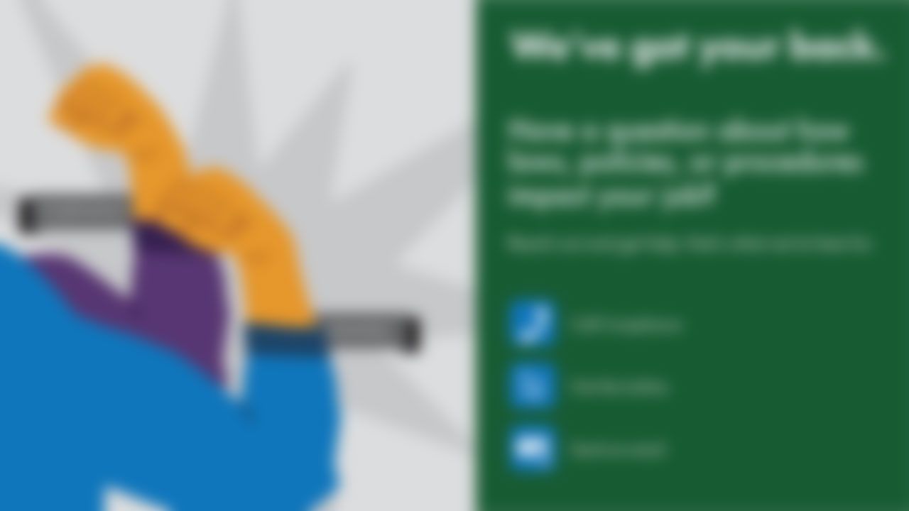 We've got your back! horizontal Broadcat