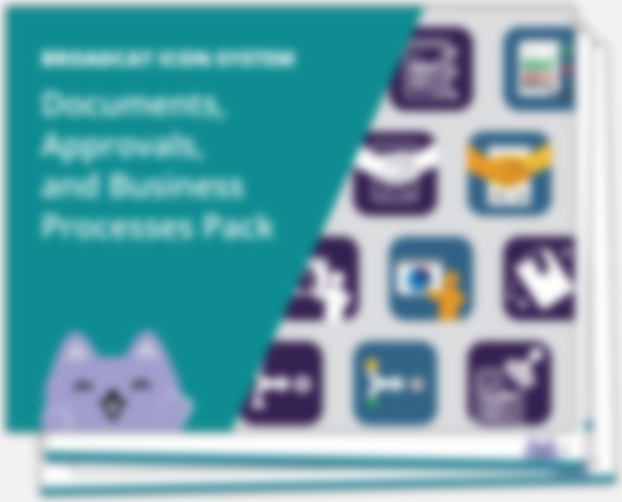 Broadcat Icon System: Documents, Approvals, and Business Processes Pack Broadcat Icon System: Documents, Approvals, and Business Processes Pack