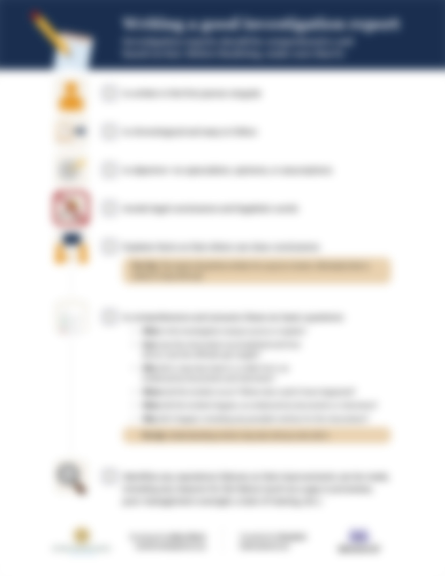 Writing a good investigation report - Broadcat